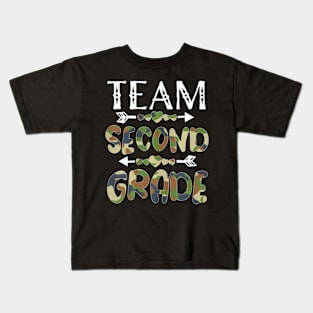 Team Second Grade Back To School 1St Day Camo Teachers Kids T-Shirt